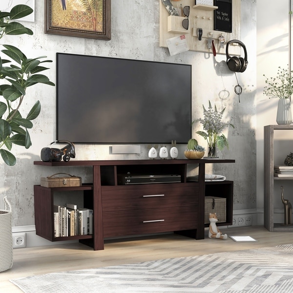 Furniture of America Bild Modern 59-inch Multi-storage TV Stand. Opens flyout.