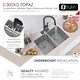 preview thumbnail 5 of 12, STYLISH Undermount 28" Double-Bowl Stainless Steel Kitchen Sink S-300XG - 28" x 18" x 10"