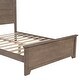 preview thumbnail 5 of 7, Wooden Platform Full Size Bed with Panel Design Headboard and Footboard
