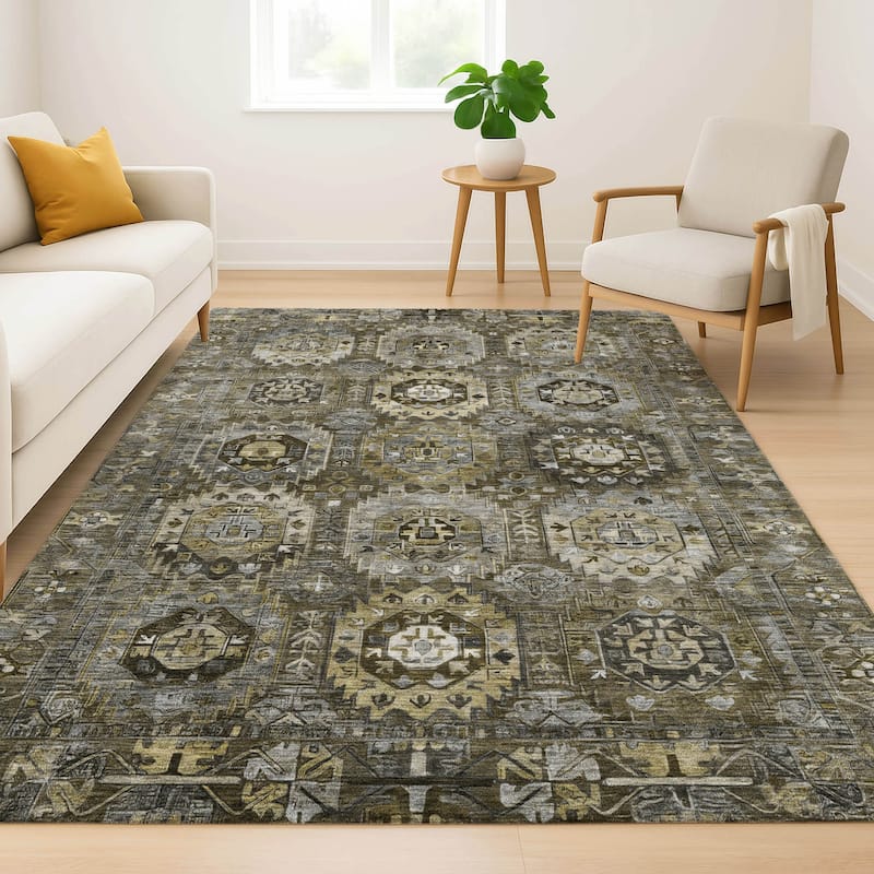 Premium Washable Super Soft Traditional Global Mayfield Rug
