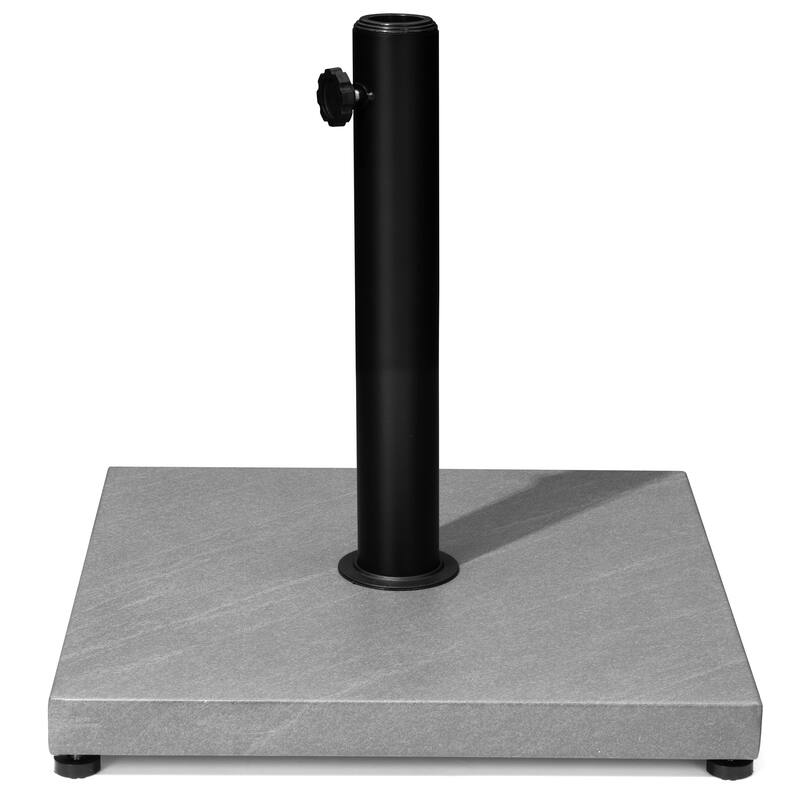 Umbrella Base Holder Square Weighted Stand for Outdoor Market Umbrella, Cement Concrete Steel