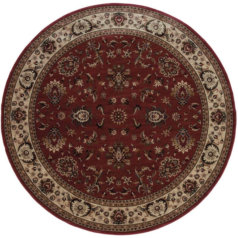 HomeRoots Oriental Traditional Square Area Rug