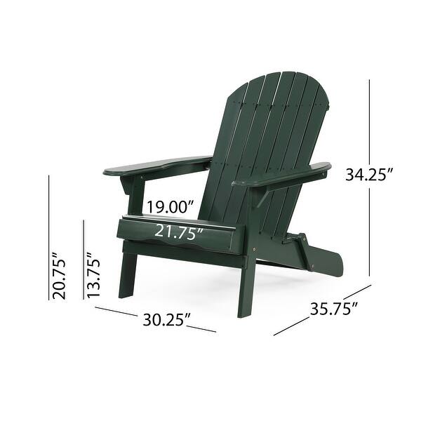 dimension image slide 2 of 6, Malibu Outdoor Acacia Wood Adirondack Chair by Christopher Knight Home