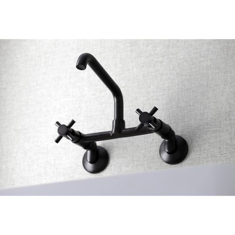 Kingston Brass Concord Two-Handle Wall Mount Kitchen Faucet