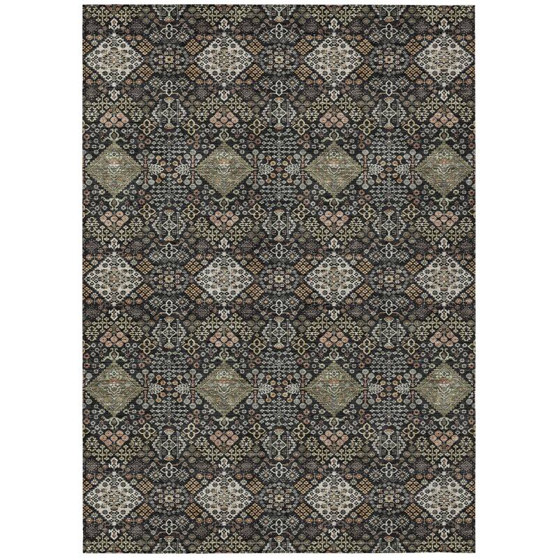 Machine Washable Indoor/ Outdoor Global Flory Chantille Rug
