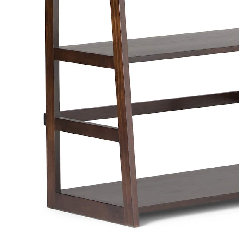 WYNDENHALL Normandy 30 inch Solid Wood 5 Shelf Ladder Bookcase (Set of 2)