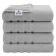 preview thumbnail 36 of 45, American Soft Linen 100% Cotton Turkish Bath Towels Large, 4 Pack Luxury Hotel Spa Quality Turkish Bath Towels Bathroom Sets Light Grey