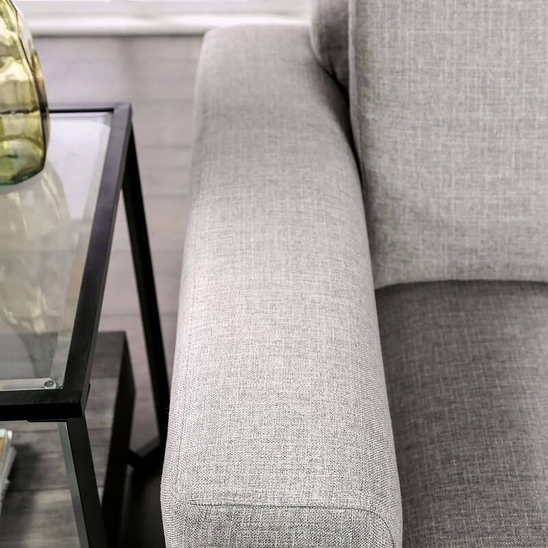 Furniture of America Danio Modern 2-Piece Chenille Living Room Sofa Set