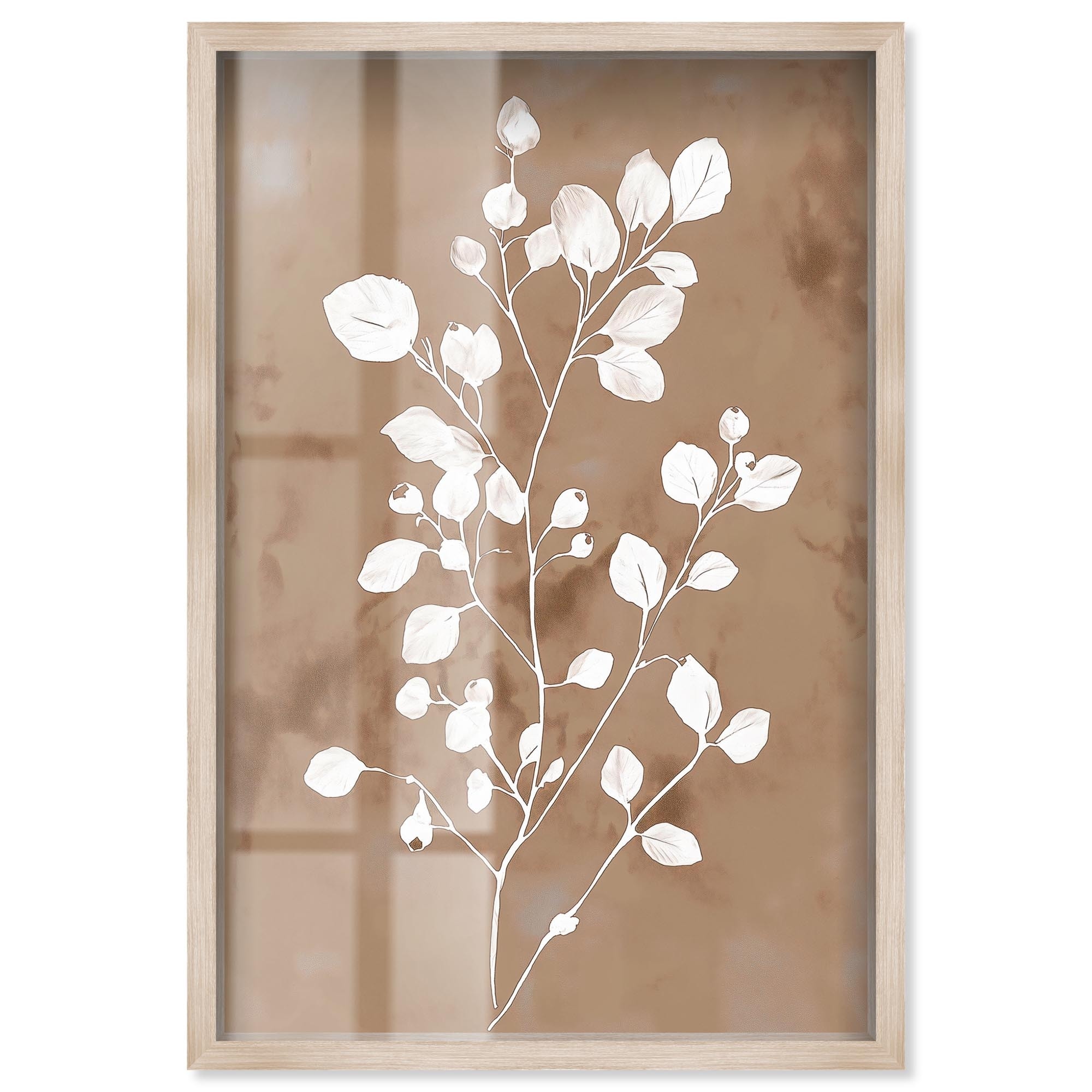 Botanical II Rustic Floral Decor Shadowbox Print by Art Remedy