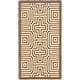 preview thumbnail 57 of 66, SAFAVIEH Courtyard Billye Indoor/ Outdoor Waterproof Patio Backyard Rug 2' x 3'7" - Chocolate/Natural
