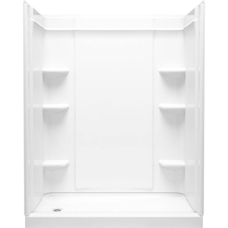 Sterling 72440116 Medley 60" X 30" Shower Stall With Aging In Place - White