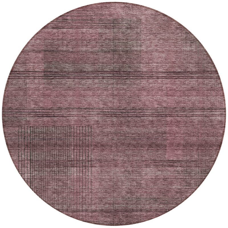 HomeRoots Striped Transitional Rectangle Outdoor Rug