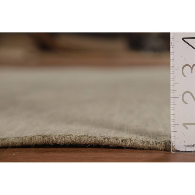 Beige & Gray Gabbeh Oriental Area Rug Handmade Wool Carpet - 5'5" x 7'11"