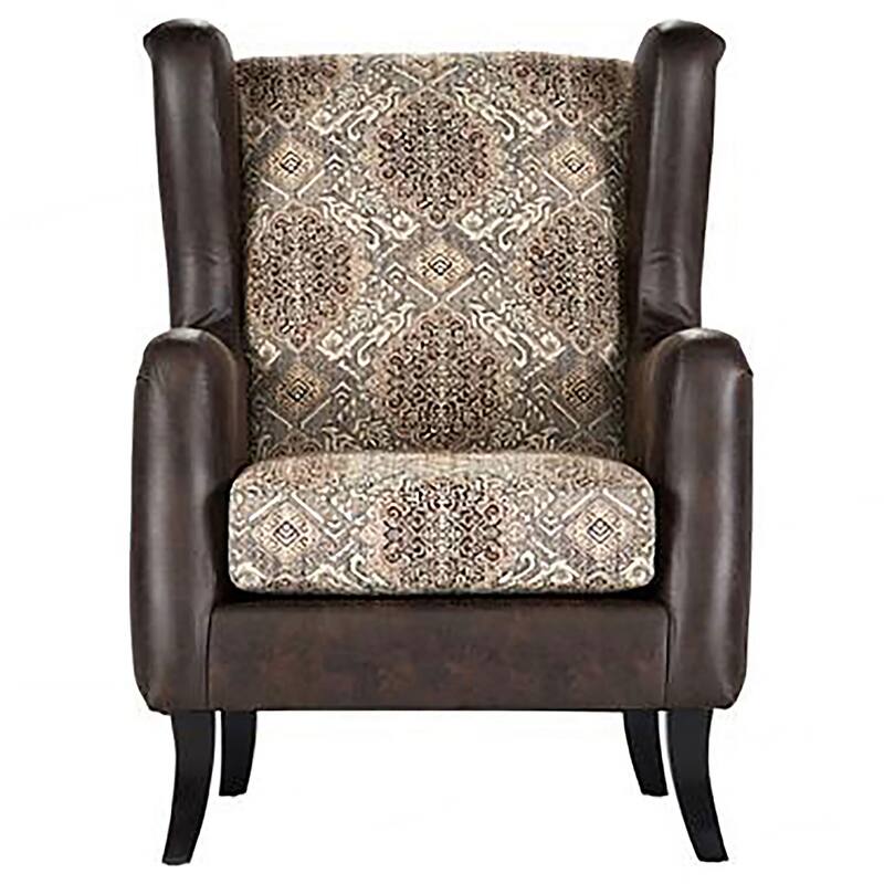 Brookridge Brown Wingback Accent Club Chair