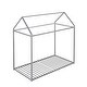 preview thumbnail 39 of 40, Twin Size Metal House Bed for Kids, Floor Bed Frame with Slats