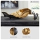 preview thumbnail 3 of 2, Signature Design by Ashley Melinda Black/Gold Metal Sculpture - 20"W x 8"D x 6"H