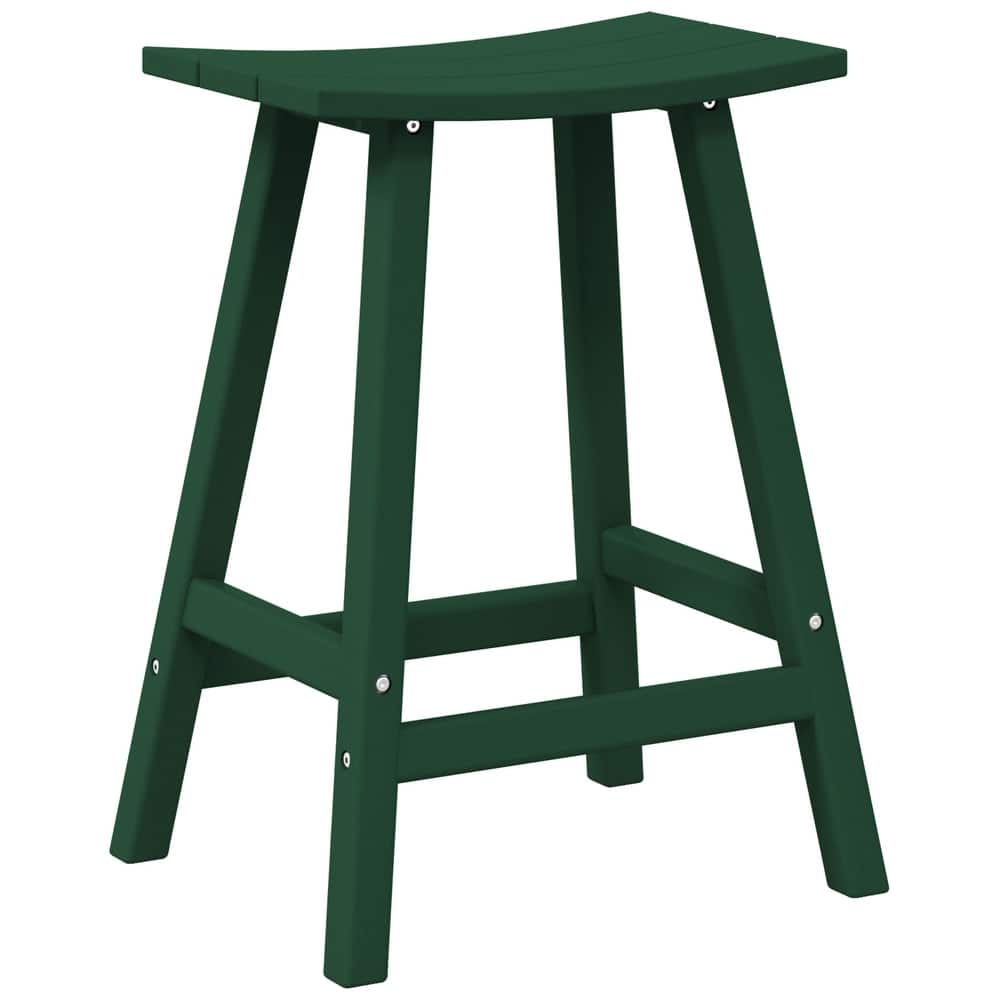 Laguna Hdpe All Weather Outdoor Patio 24" Saddle Seat Counter Stool