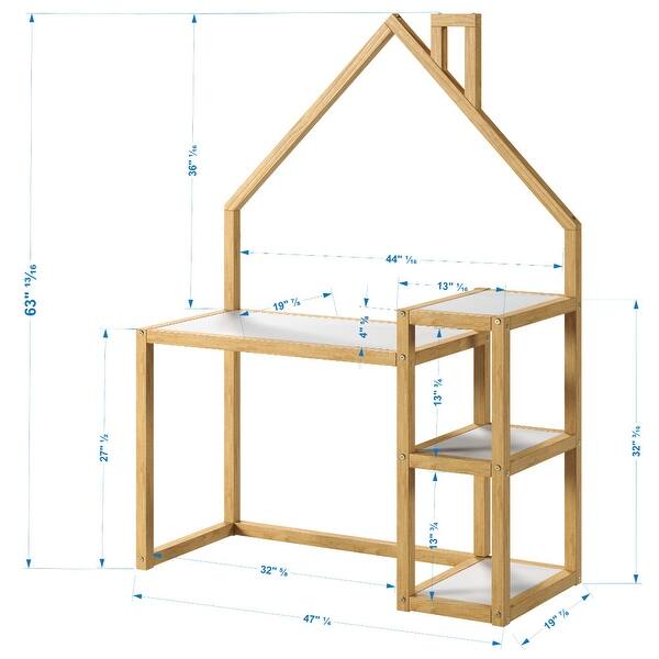 P'kolino Casita Desk - Kid's Wood Desk - Chair not included