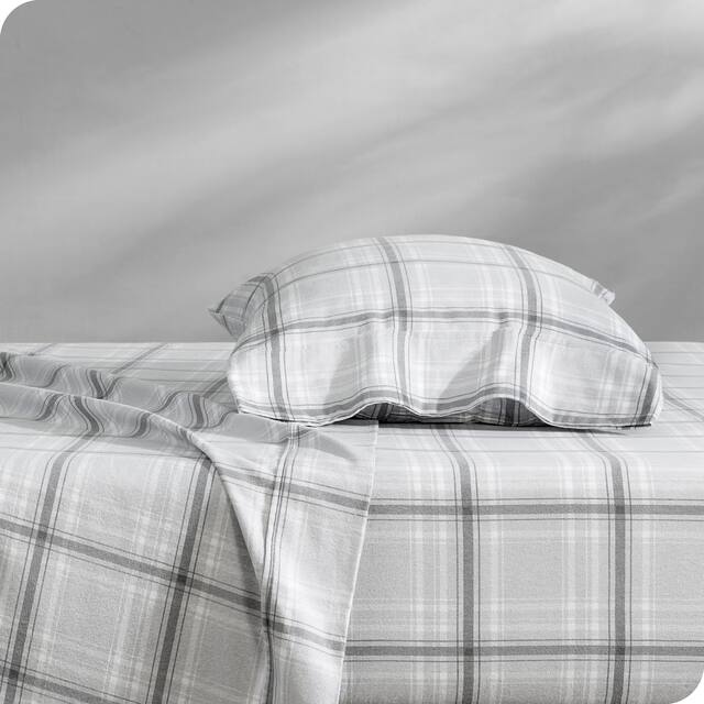 Bare Home Velvety Soft Cotton Flannel Deep Pocket Sheet Set - Twin - Glencoe Tartan Plaid