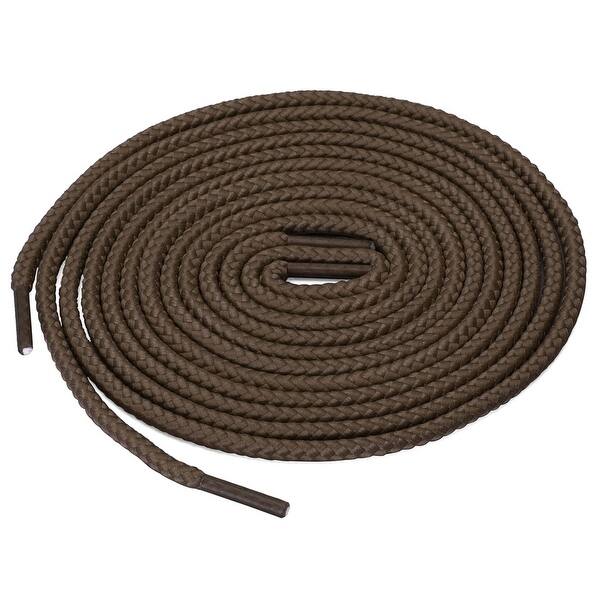 Shop 2 Pairs Unisex Thick Solid Colors Round Shoelaces For Leather Shoes Boots Overstock 29130873