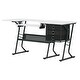 preview thumbnail 9 of 14, Studio Designs Eclipse Ultra Grey and White Wood Top Sewing Table