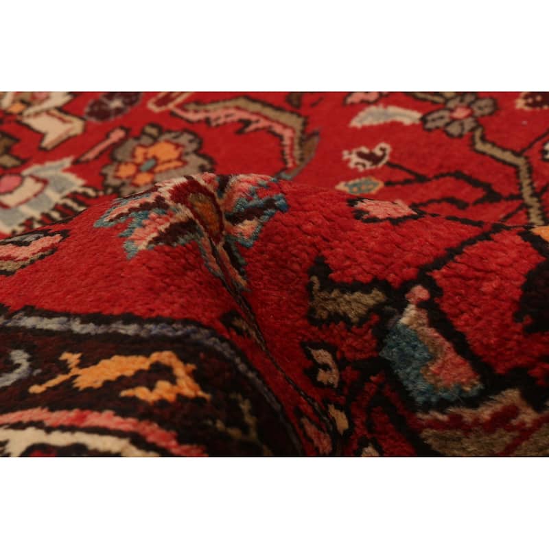 ECARPETGALLERY Hand-knotted Andelz Red Wool Rug - 3'4 x 10'8