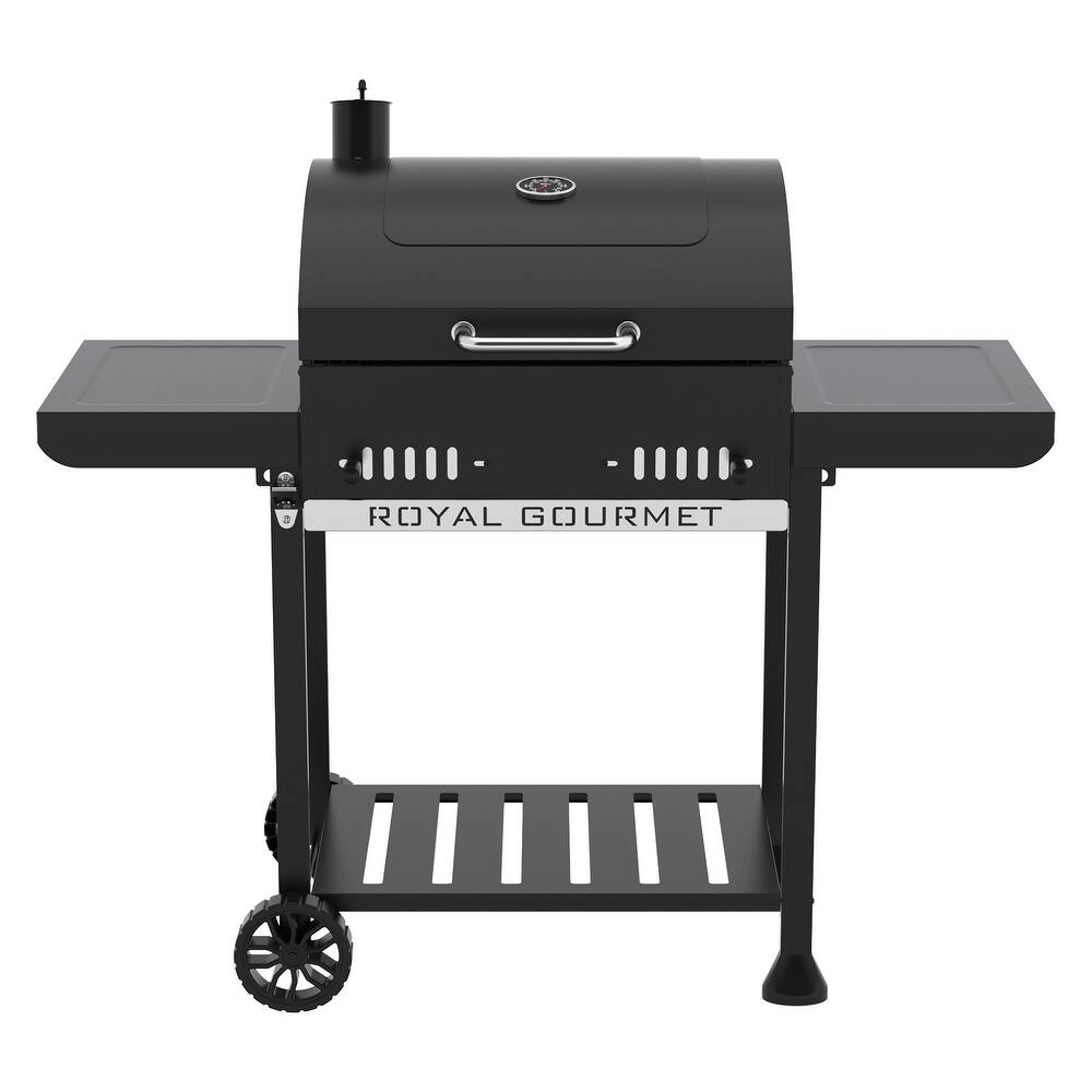 Royal Gourmet 24-Inch Movable Black Charcoal BBQ Grill