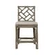 preview thumbnail 26 of 67, Natural Rattan Handmade Chippendale Cushioned Bar Stool by East at Main