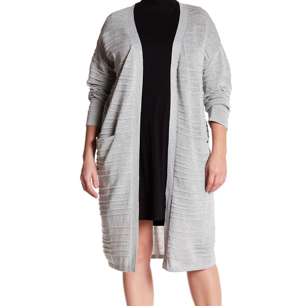gray duster cardigan