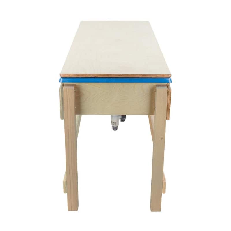 Kids Sand & Water Sensory Table with Lid & Drain Faucet - Birch Wood Indoor Play Activity Table