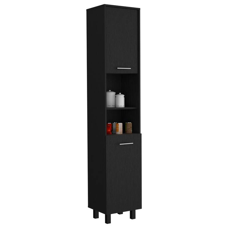Pantry Cabinet Almada, Three Interior Shelves, White Finish,High quality and durable