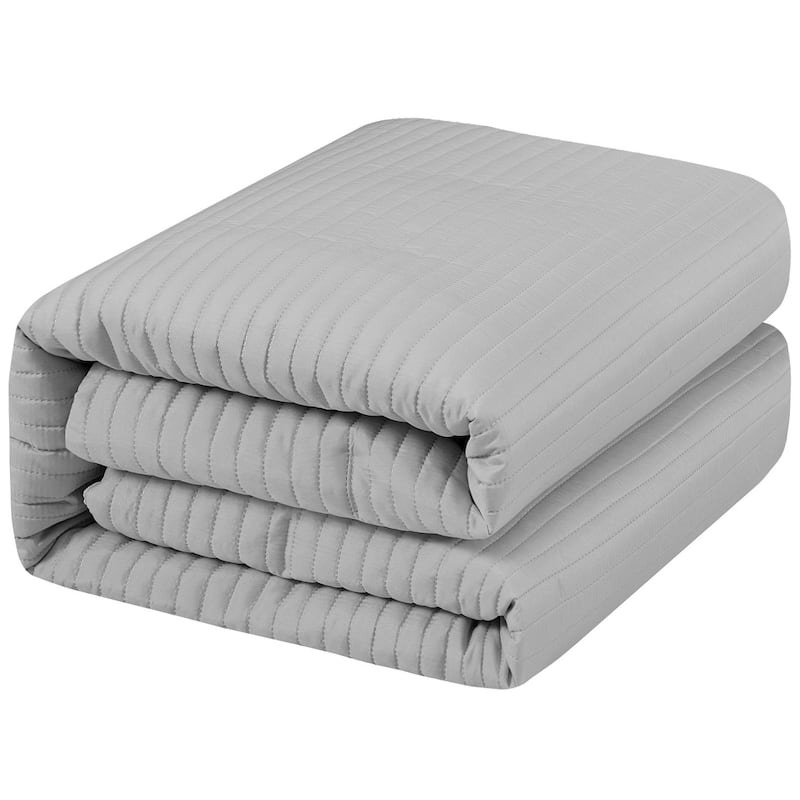 Nanshing Suzaine 3 Piece Solid Striped Comforter Set