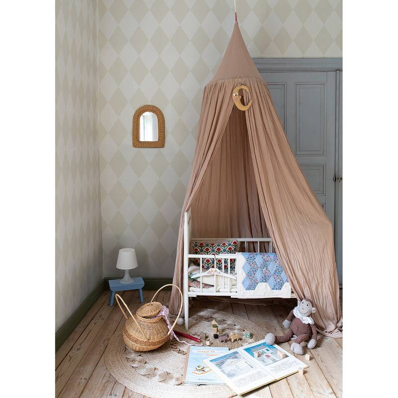 A-Street Prints Kalas Light Grey Diamond Wallpaper