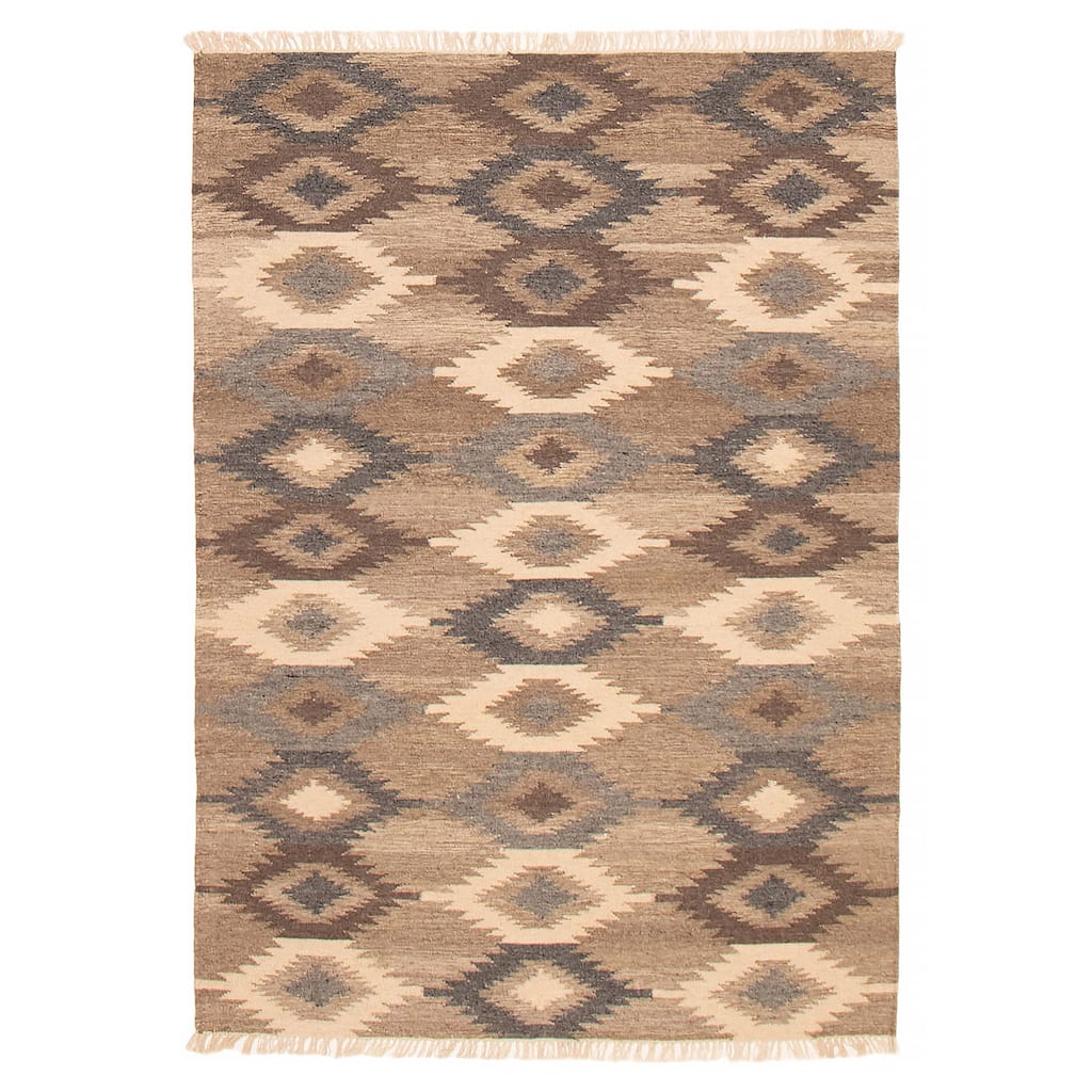 Ankara FW Taupe Kilim 5'2" x 7'9" - 5'2 x 7'9