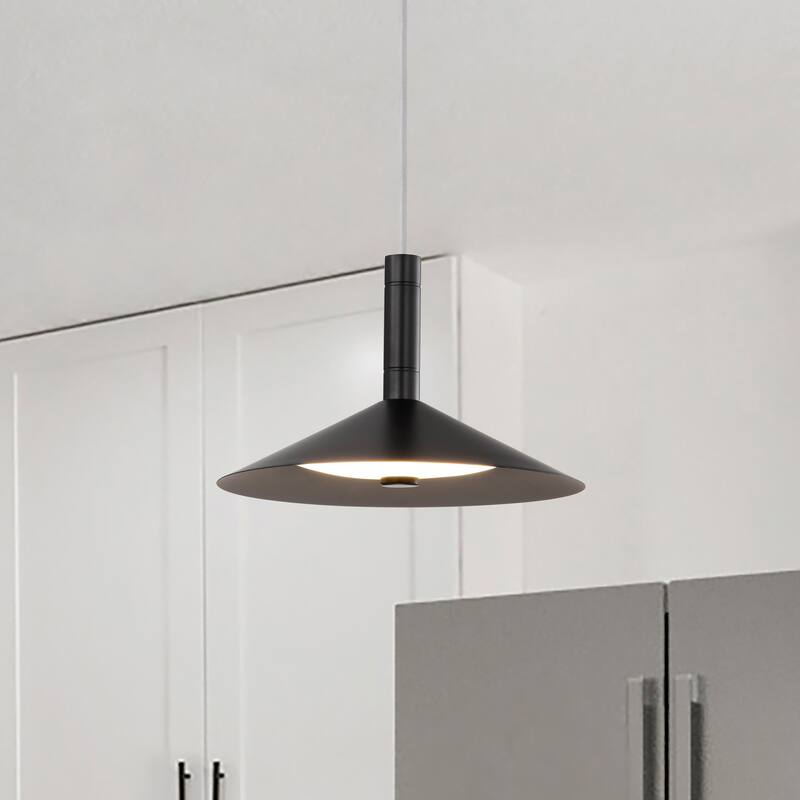 Corrine 10 Inch LED Pendant Matte Black 3K/4K/5K CCT Selectable - Matte Black