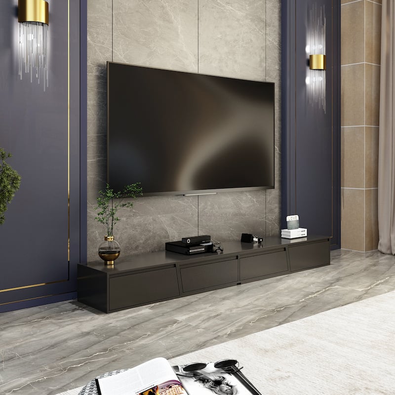 TV Stand Modern Extendable TV Stand in Stretch for TVs up to 120"