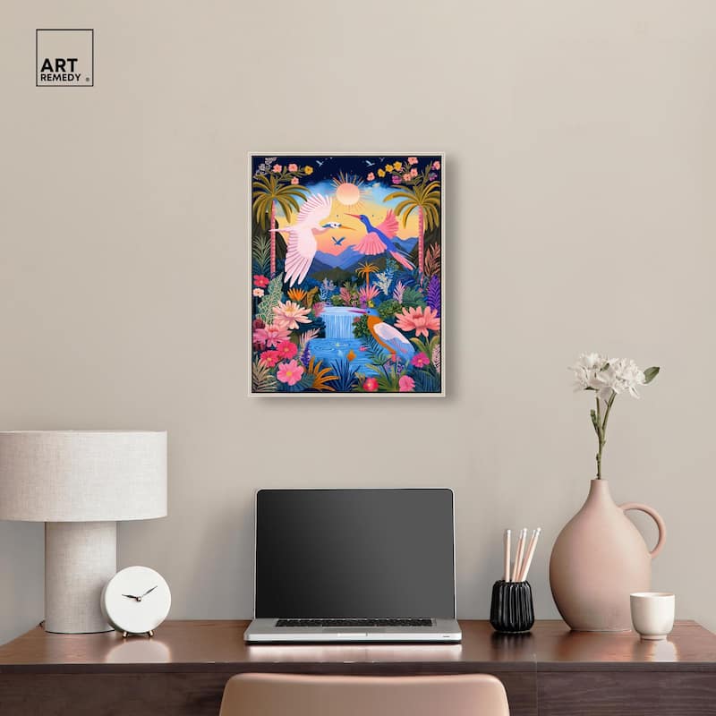 Waterfall Haven Canvas by Art Remedy