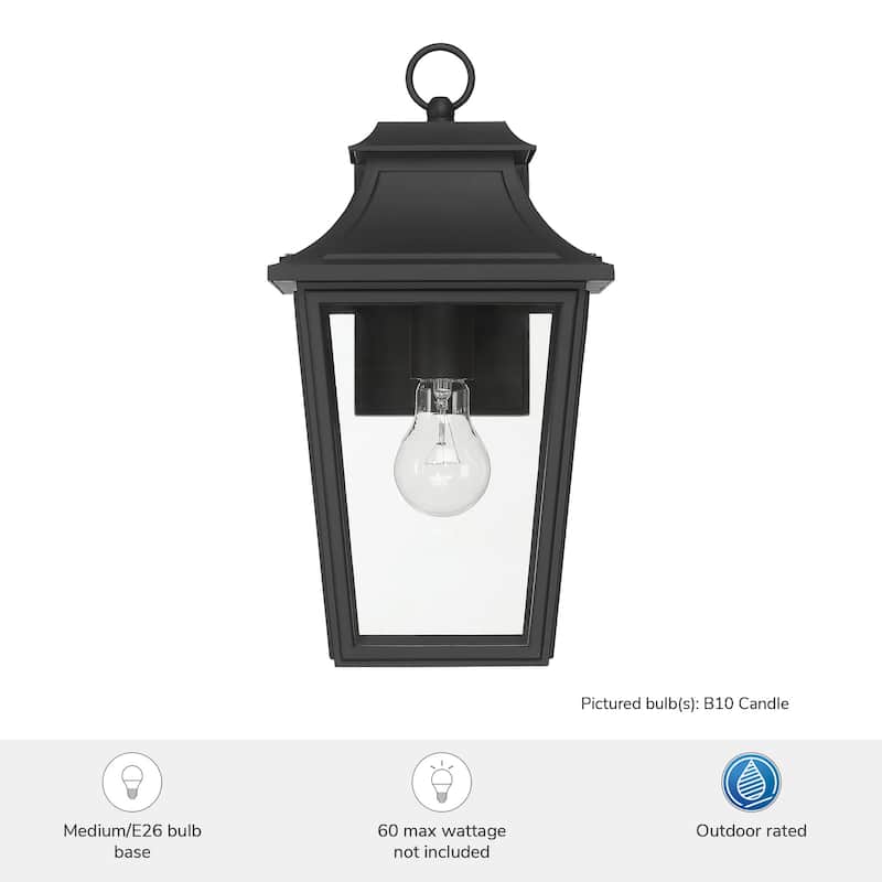 Hunter Spring Cove Outdoor Wall Light - Front Porch, Patio, Garage, Pergola - Traditional, Mission - Resists Corrosion!