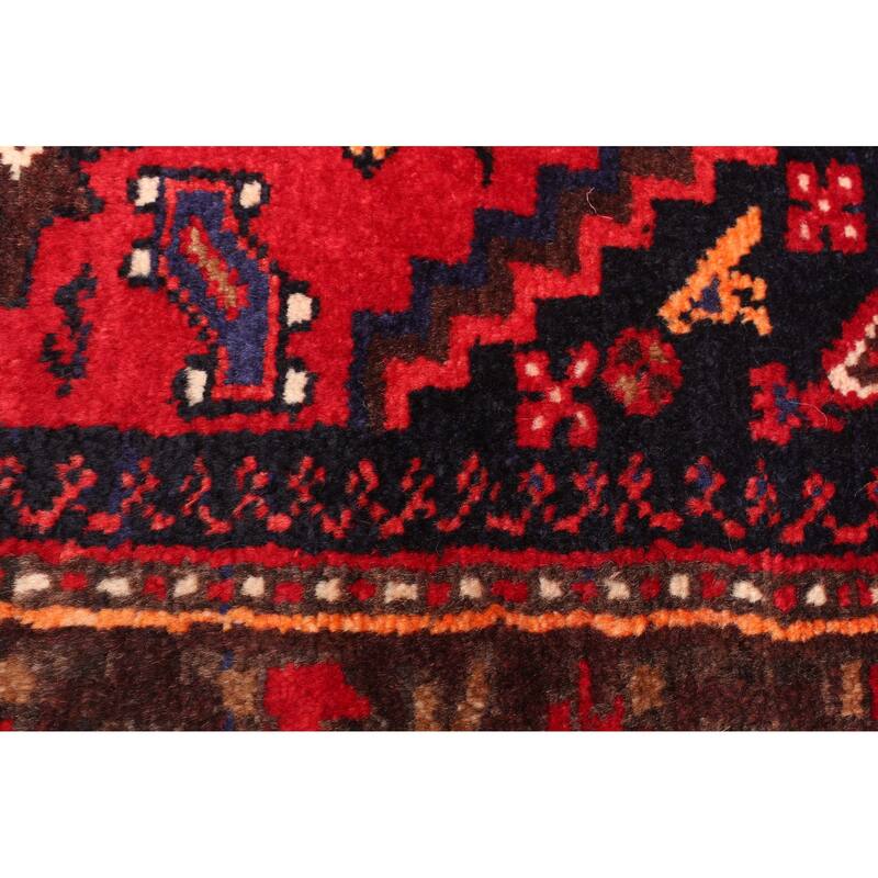 ECARPETGALLERY Hand-knotted Andelz Red Wool Rug - 4'2 x 7'0