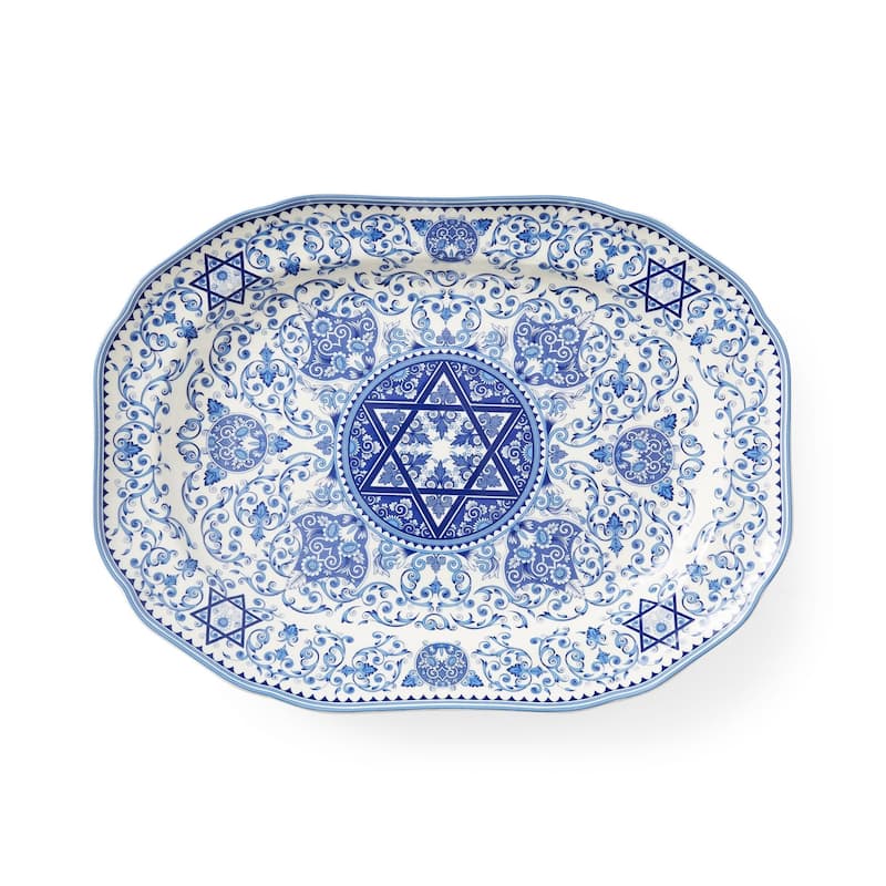 Spode Judaica Oval Platter - 14 inch - 14 inch
