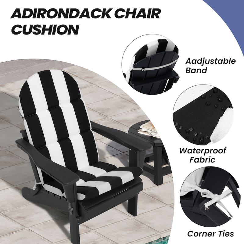 Outdoor Adirondack Chair Cushion Sunbrella / Fabric Patio Chair Pad