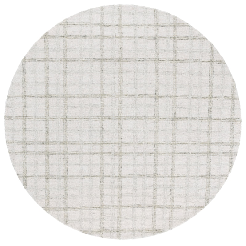 SAFAVIEH Handmade Ebony Sufiya Plaid Wool Rug