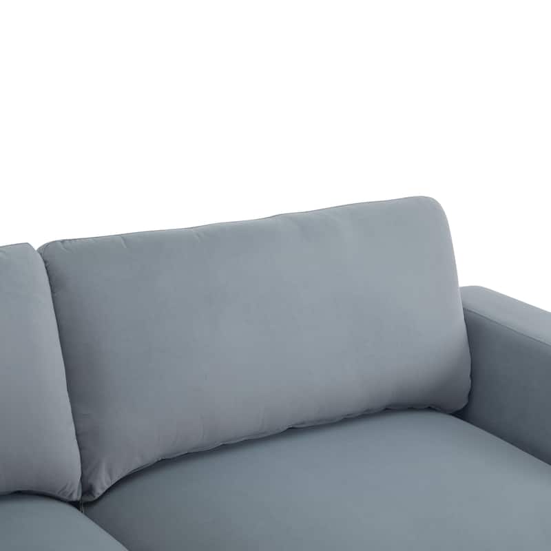 Christopher Knight Home - Grace 81" Modern Upholstery Sofa Loveseat with Square Arms