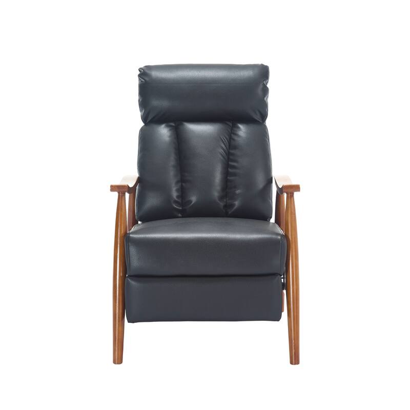 Modern 26.38" Upholstered Adjustable Chaise Lounge Chair with Wood Frame for Living Room