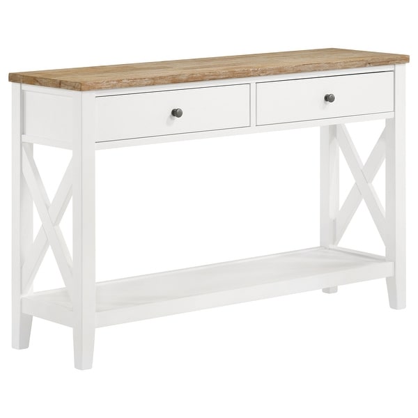 Goverton White Console Sofa Table Bed Bath & Beyond 25489435