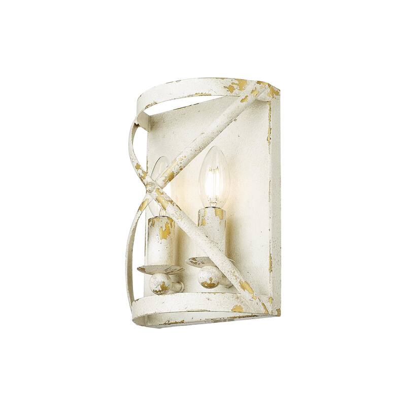 Golden Lighting 0890-WSC Alcott 10" Tall Bathroom Sconce
