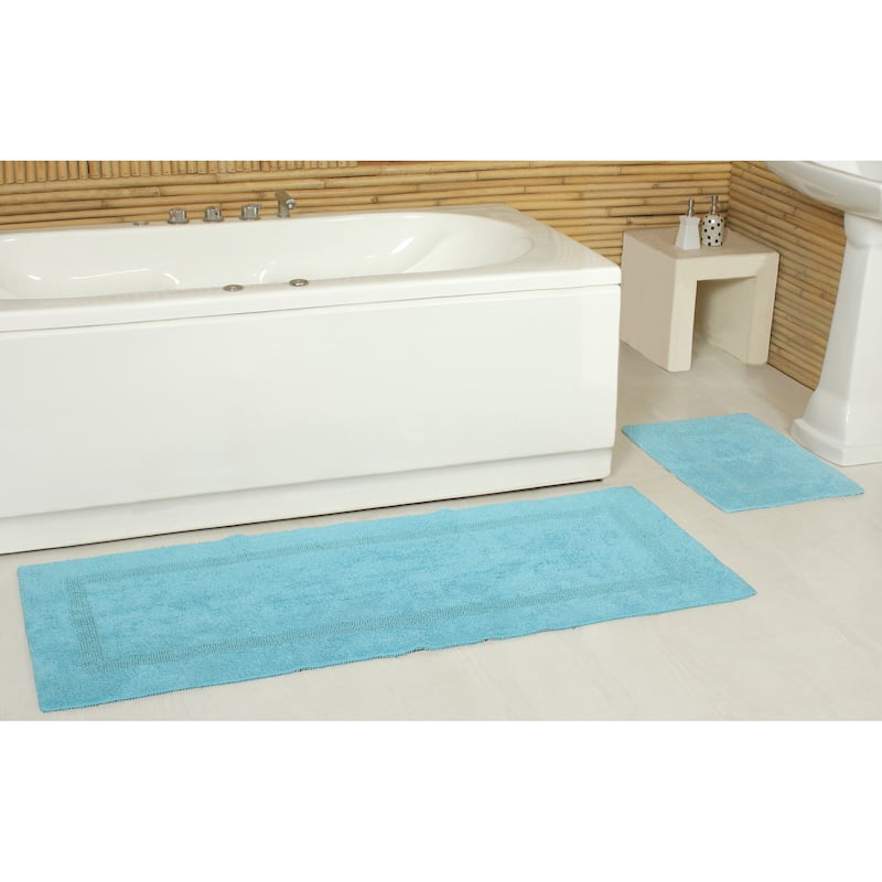 Fabstyles Basix Soft & Absorbent Reversible Cotton Bath Rug