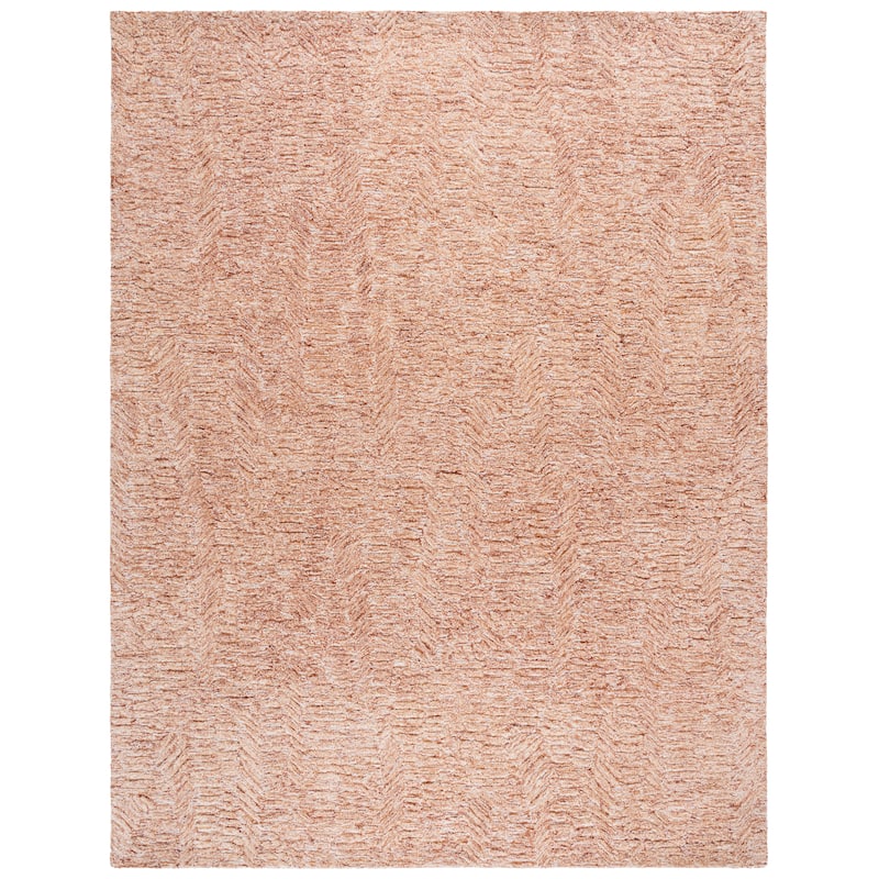 SAFAVIEH Handmade Pine Sigurasta Modern & Contemporary Wool Rug - 8' x 10' - Rust/Ivory