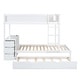 preview thumbnail 8 of 17, Twin-over-Twin Bunk Bed with Twin size Trundle, Storage and Desk,Multifunctional Bunk Bed with Storage