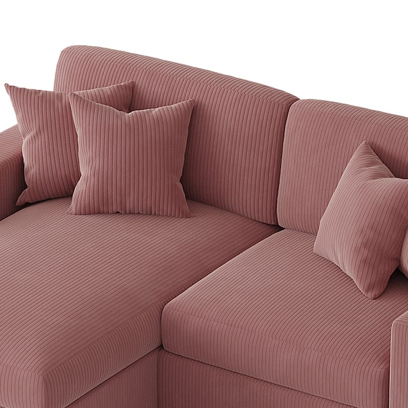 Oversized L-shaped Modular Sectional Sofa with Chaise Lounge
